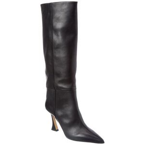 Alexandre Birman Brena 85 Leather Knee-High Boot, Black
